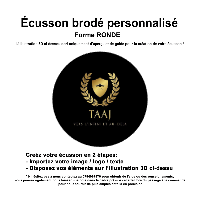 Ã‰cusson brodÃ© personnalisÃ© FORME RONDE