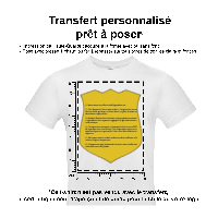 Sticker thermocollant A3 personnalisÃ© Brand-on personnalisation Ã  l'unitÃ©