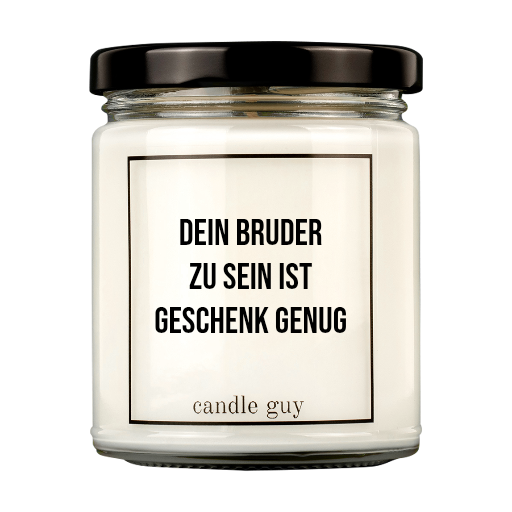 Kerze mit Spruch | Individueller Text | Farbe weiÃ - Bourbon Mandarin Vanilla