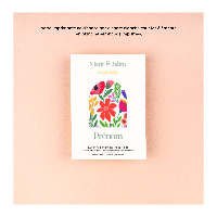 Marque-place mariage fleuri Ã  semer - Coquelicot sauvage