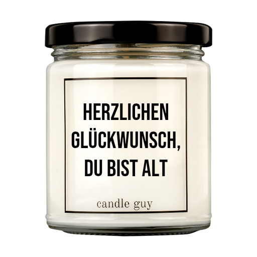 Kerze mit Spruch | Individueller Text | Farbe weiÃ - Hazelnut Coffee