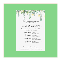 Carte de correspondance personnalisée eucalyptus