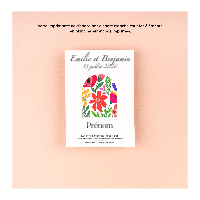 Marque-place mariage fleuri Ã  semer - Coquelicot sauvage