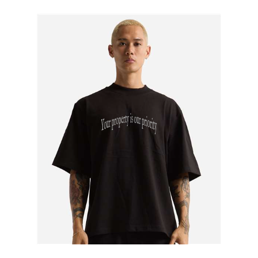 Customizable Printed Shaka Wear Unisex Max Heavyweight Oversized T-Shirt - Black, M