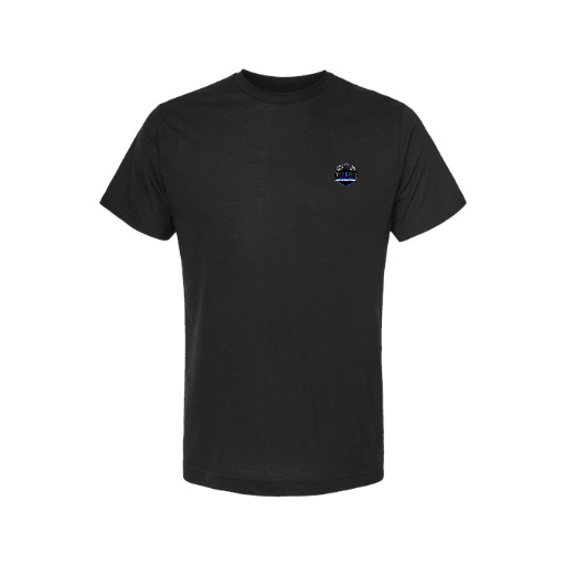 Customizable Embroidered Tultex Unisex Poly-Rich T-shirt - Black, M